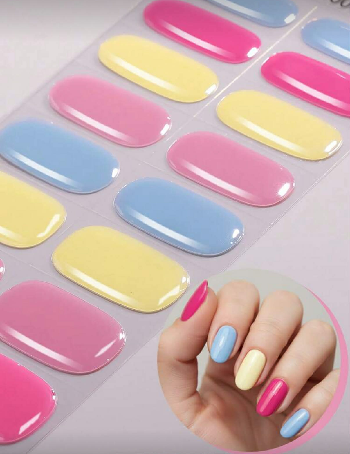 SemiNails WRAPS™ - Hybrydowe Naklejki Na Paznokcie Rainbow