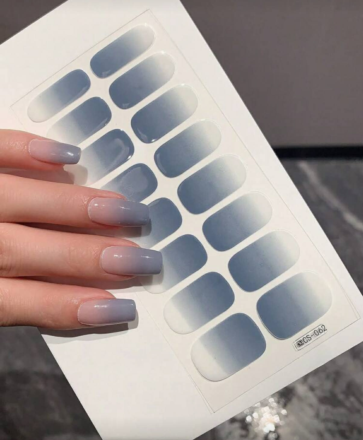 SemiNails WRAPS™ - Hybrydowe Naklejki Na Paznokcie Ombre Blue