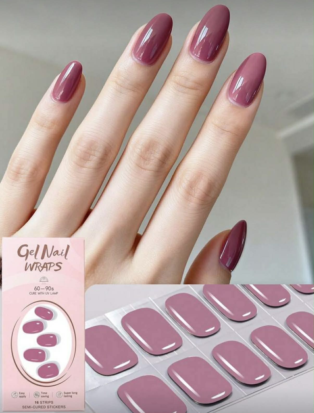 SemiNails WRAPS™ - Hybrydowe Naklejki Na Paznokcie Soft Pink