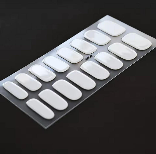 SemiNails WRAPS™  - Hybrydowe Naklejki Na Paznokcie White