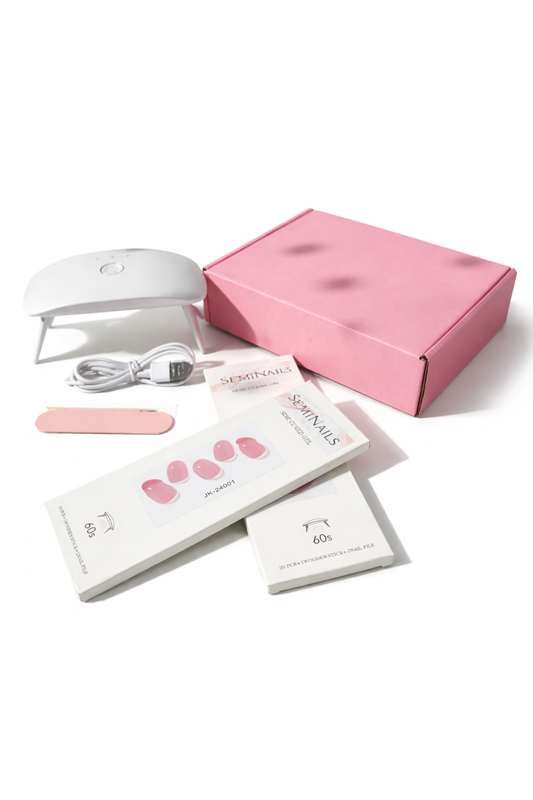 Zestaw startowy SemiNails + mini lampa UV