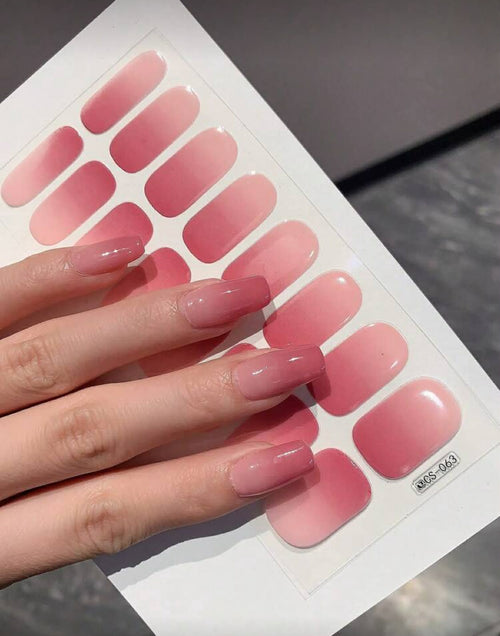 SemiNails WRAPS™  - Hybrydowe Naklejki Na Paznokcie Ombre Pink