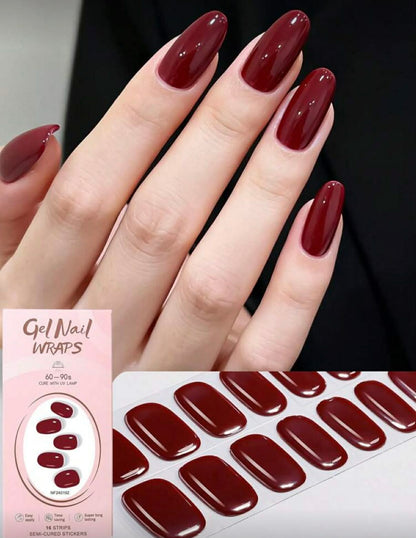 SemiNails WRAPS™  - Hybrydowe Naklejki Na Paznokcie Redwood