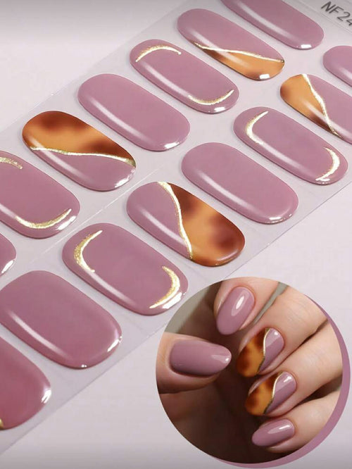 SemiNails WRAPS™  - Hybrydowe Naklejki Na Paznokci Violet Mousse