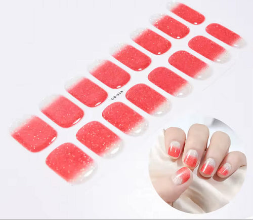 SemiNails WRAPS™  - Hybrydowe Naklejki Na Paznokcie Shiny Ombre Pink