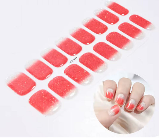 SemiNails WRAPS™  - Hybrydowe Naklejki Na Paznokcie Shiny Ombre Pink